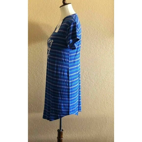 Natural Reflections Blue Stripe Saturday Sunday Re - Picture 3 of 10